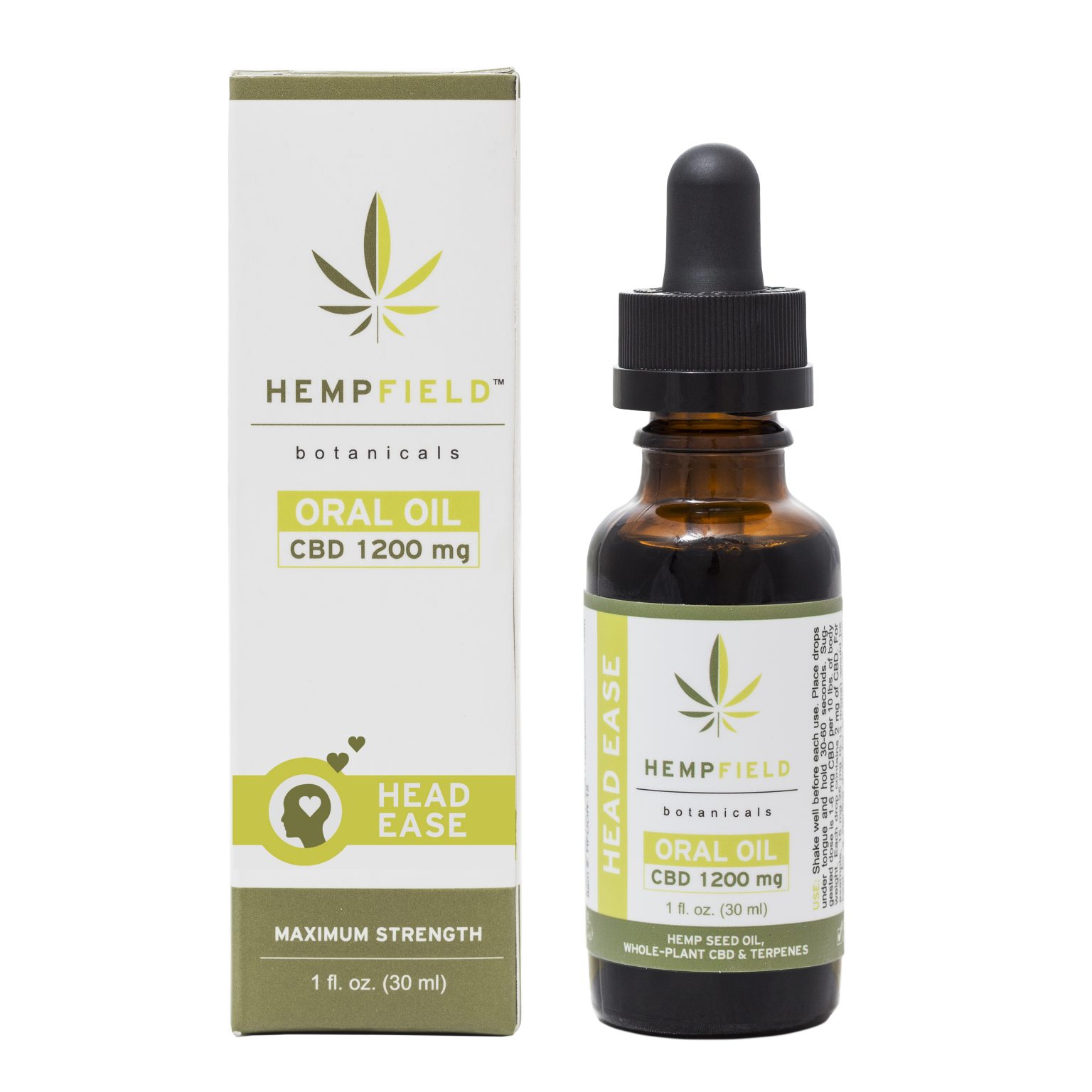 Head Ease CBD Oral Oil | Hempfield Botanicals