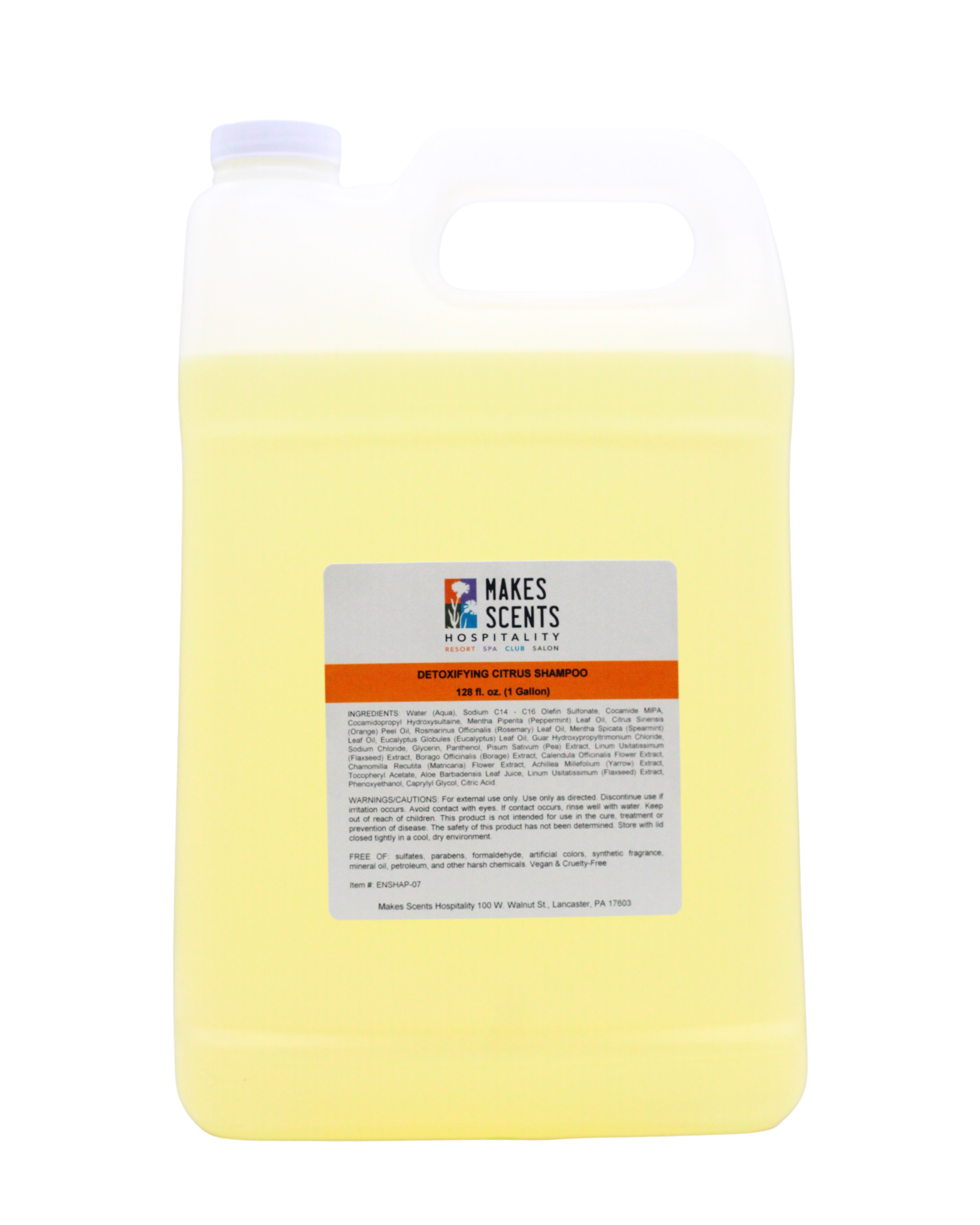 Detoxifying Citrus Shampoo | Professional Grade Spa Products | Makes Scents | Makes Scents Hospitality | Hotel Supplies