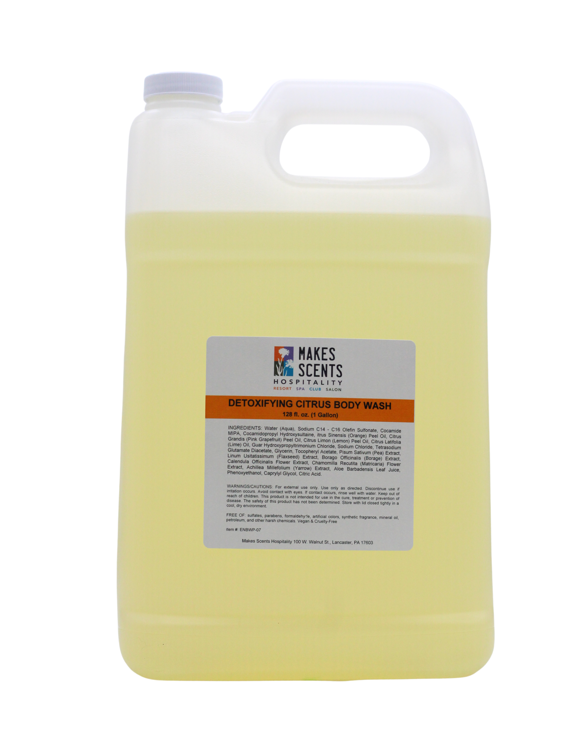 Detoxifying Citrus Body Wash | Professional Grade Spa Products | Makes Scents | Makes Scents Hospitality | Hotel Supplies